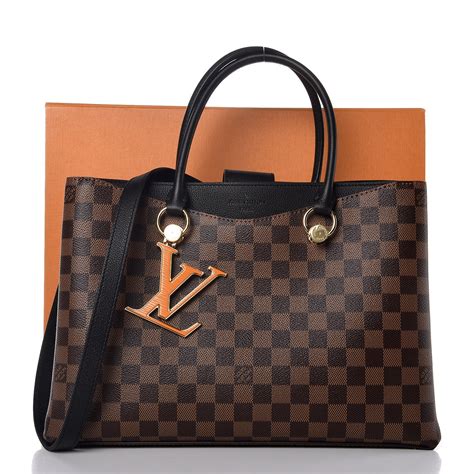 LOUIS VUITTON Damier Ebene LV Riverside Black